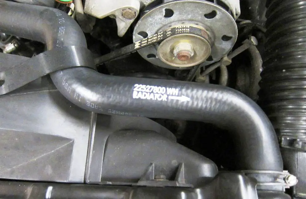 87 442 with ACDelco Upper Hose AFTER Stamping.JPG