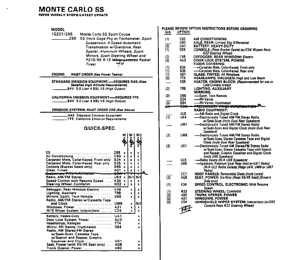 87 Monte SS ordering guide available options.jpg