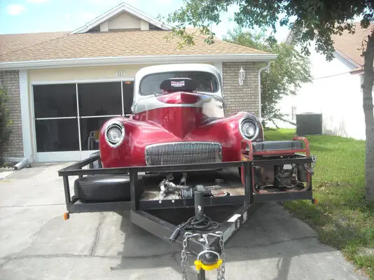 WILLYS ON TRAILER, FRONT.JPG