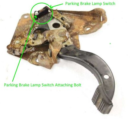 1985 Oldsmobile 442 - Parking Brake Lever and Switch.jpg