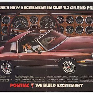 There's New Excitement in our '83 Grand Prix