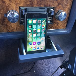 CaliWagon83’s Ashtray Hack Charging Cord Hole Test Fit With Phone