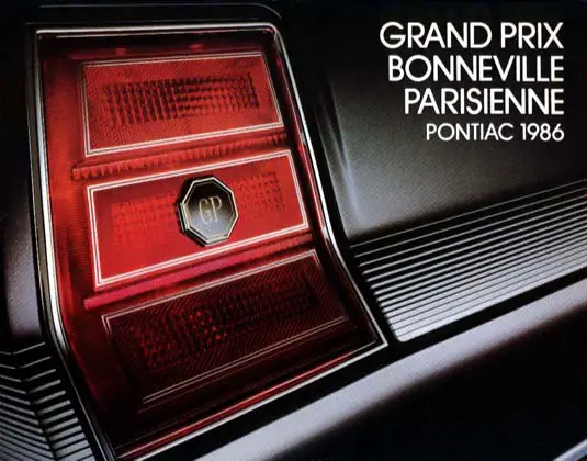 1986 Pontiac RWD Brochure Cover(?)