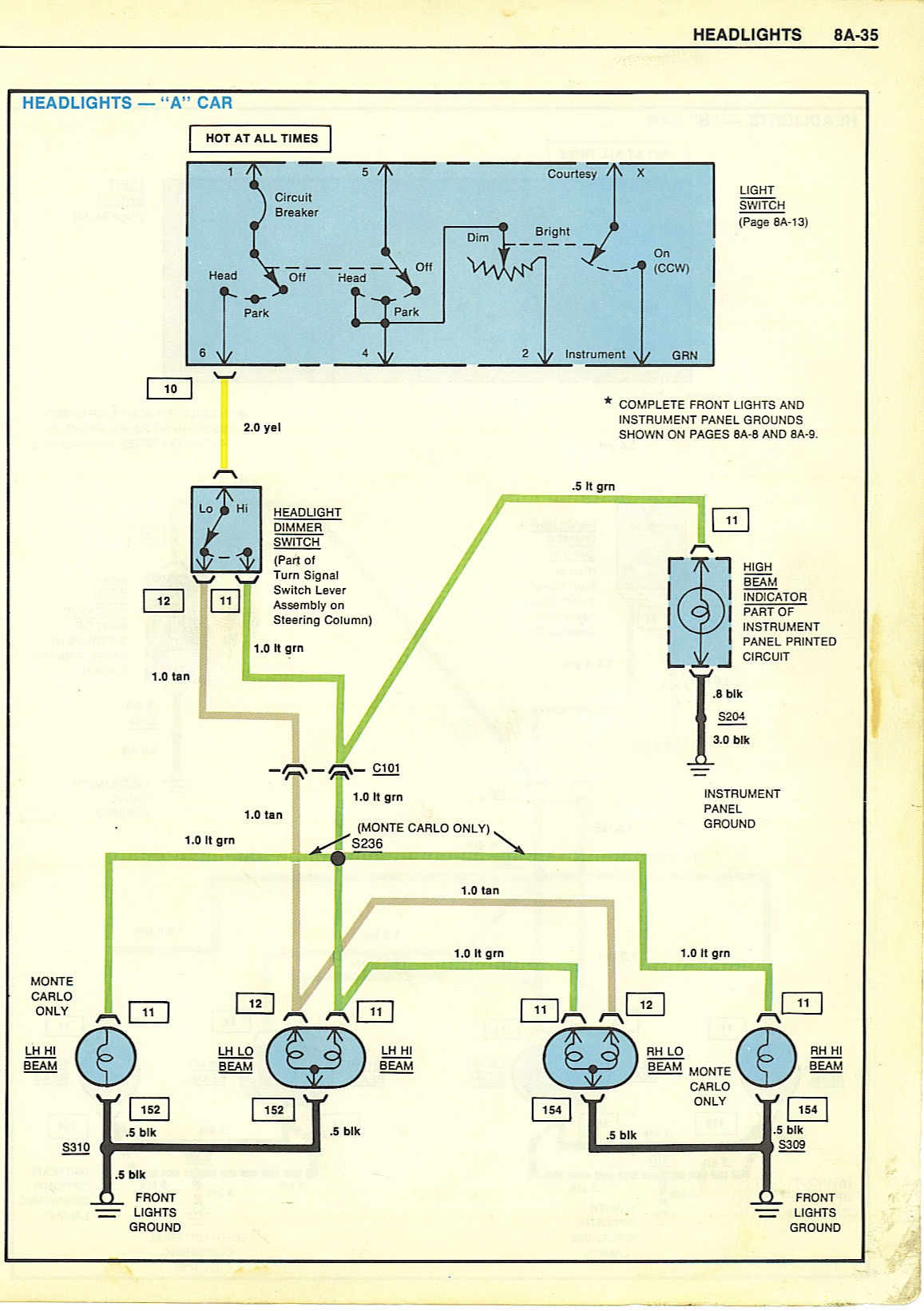 1986 Dodge Headlight Switch Wiring Diagram Database