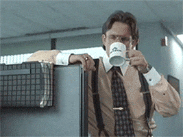Office Space Coffee GIF