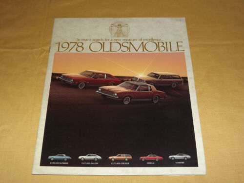 VINTAGE 1978 OLDSMOBILE CUTLASS OMEGA STARFIRE ++  OLD CAR BROCHURE