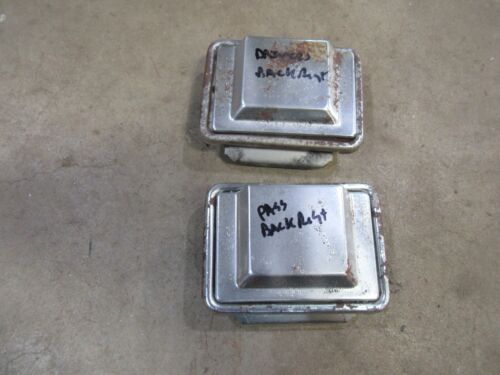 1978 Oldsmobile Cutlass interior front seat back rest ash tray insert pair