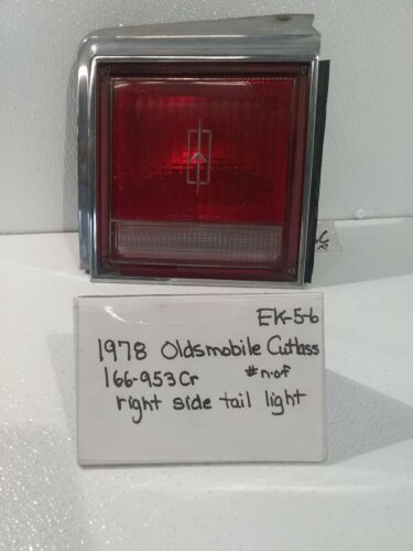 Used Vintage 1978 Oldsmobile Cutlass/Right Tail Light(Drivers Quality)