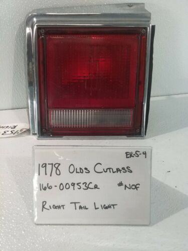 Used Vintage 1978 Oldsmobile Cutlass/Right Tail Light(Drivers Quality)