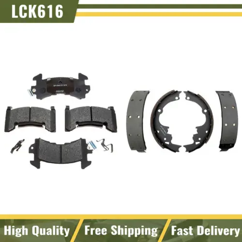 Front Rear Kit Brake Pads & Brake Shoes For 1978 Oldsmobile Cutlass Calais