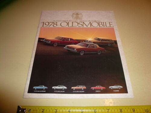 1978 Oldsmobile Cutlass Omega Starfire Sales Brochure – Vintage