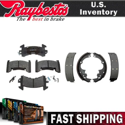 Front Metallic Brake Pads Hardware Rear Shoes For 1978 Oldsmobile Cutlass