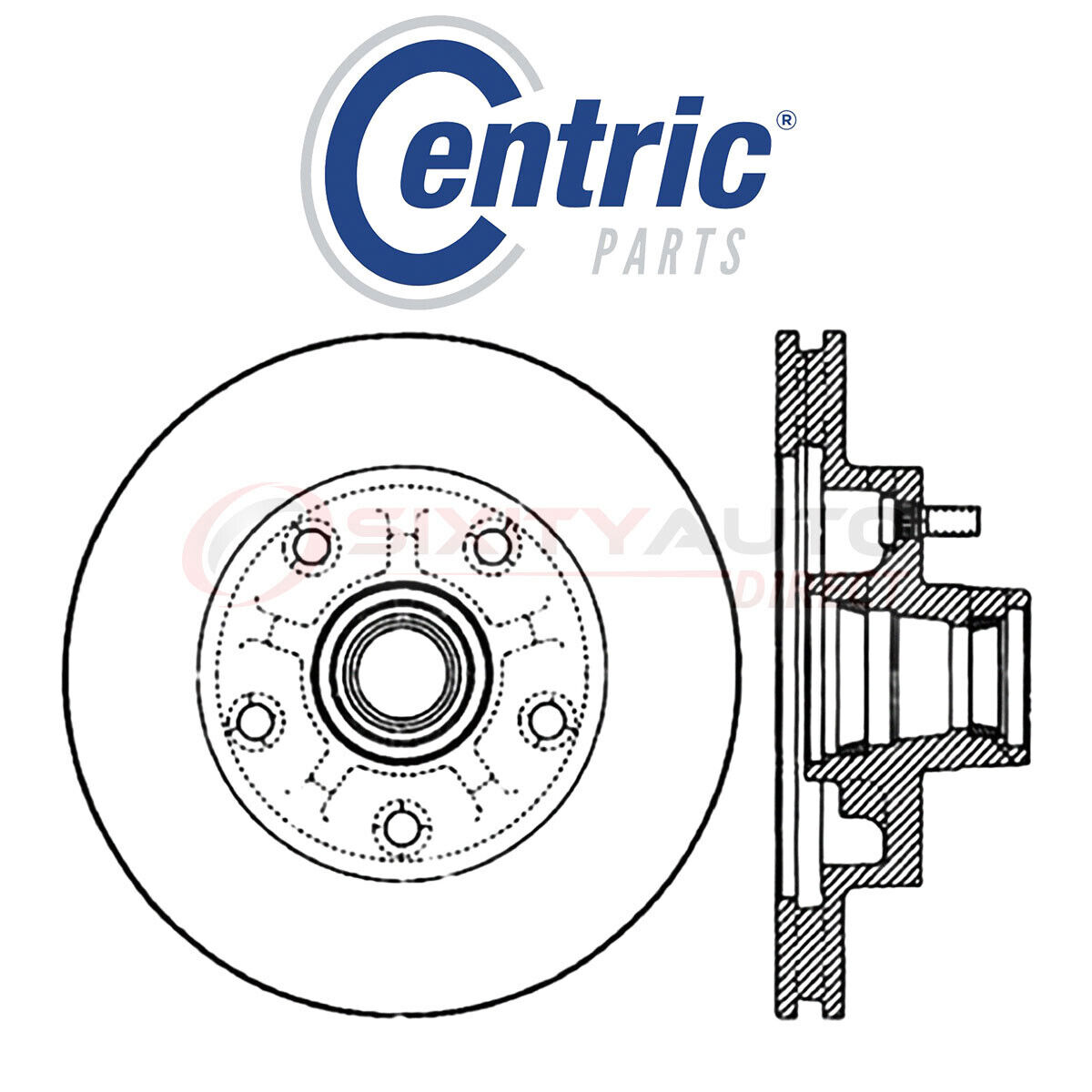 Centric C-TEK Disc Brake Rotor for 1978 Oldsmobile Cutlass 3.8L 4.3L 5.0L gq