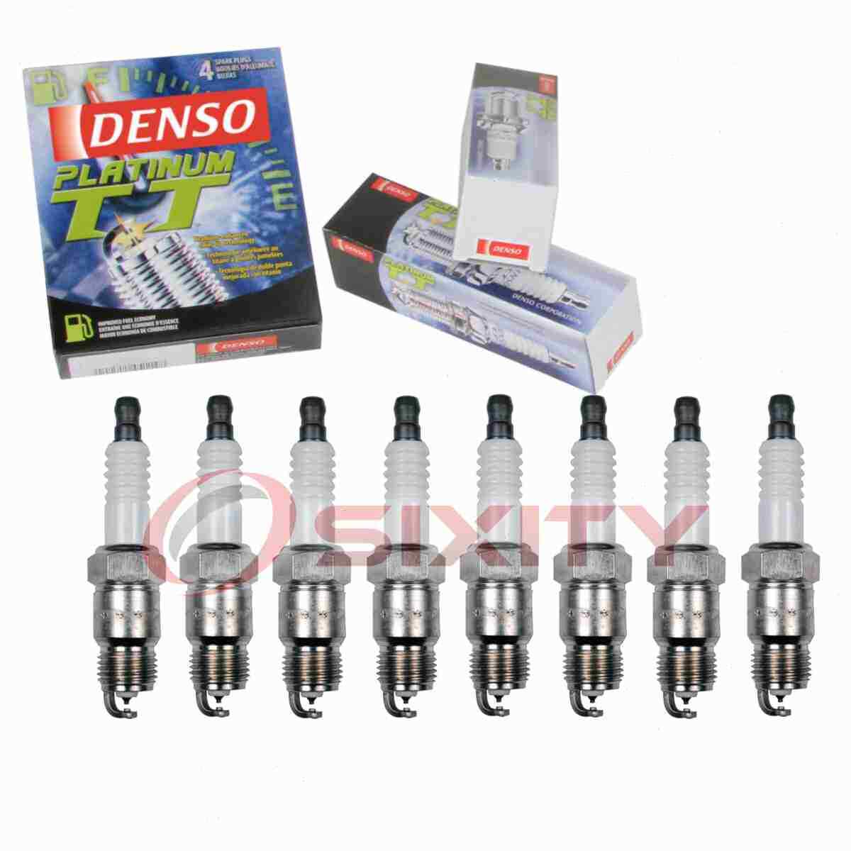 8 pc Denso Platinum TT Spark Plugs for 1978-1981 Oldsmobile Cutlass 4.4L qz