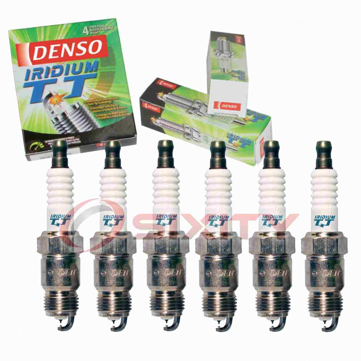 6 pc Denso Iridium TT Spark Plugs for 1978-1987 Oldsmobile Cutlass Salon hf