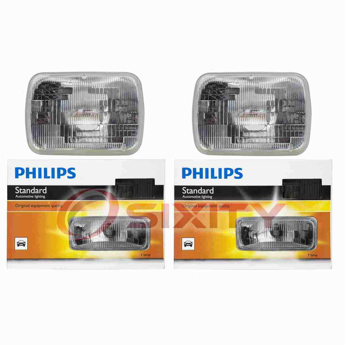 2 pc Philips High Low Beam Headlight Bulbs for Oldsmobile Bravada Cutlass uu