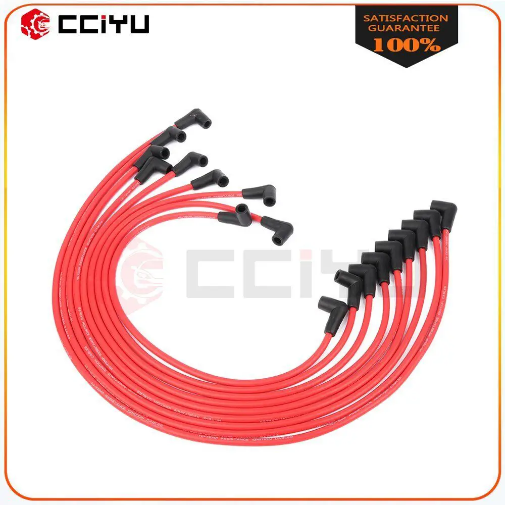 CCIYU 9pcs Spark Plug Wires Set 35599 4065 For Chevrolet Pontiac GMC Oldsmobile