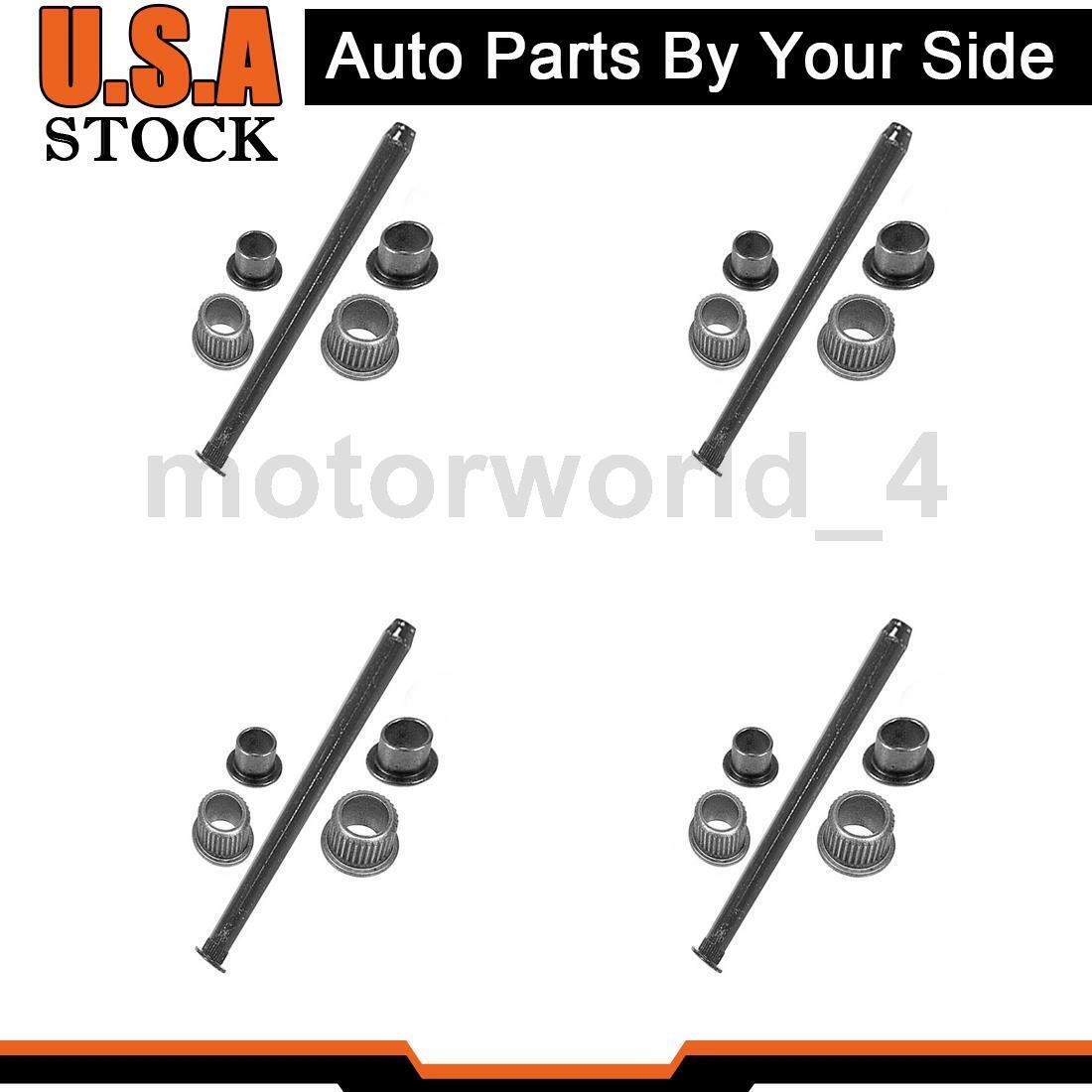 4 Rear Door Hinge Pin and Bushing Kit For Chevy Brookwood 1969