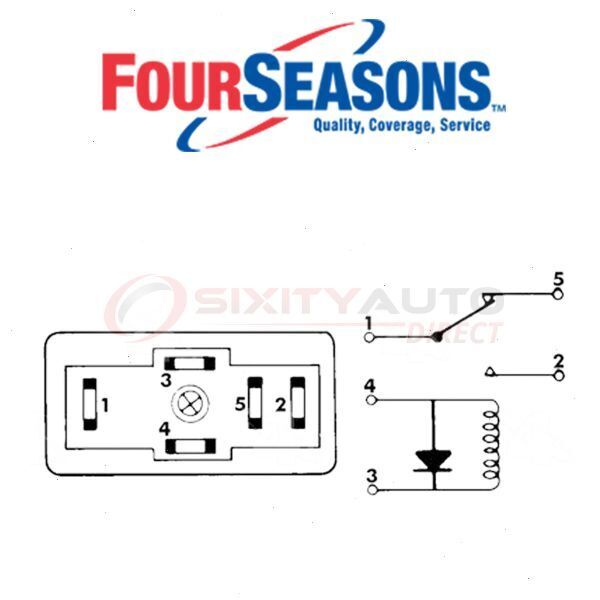 Four Seasons HVAC Blower Relay for 1978-1987 Oldsmobile Cutlass Salon – va