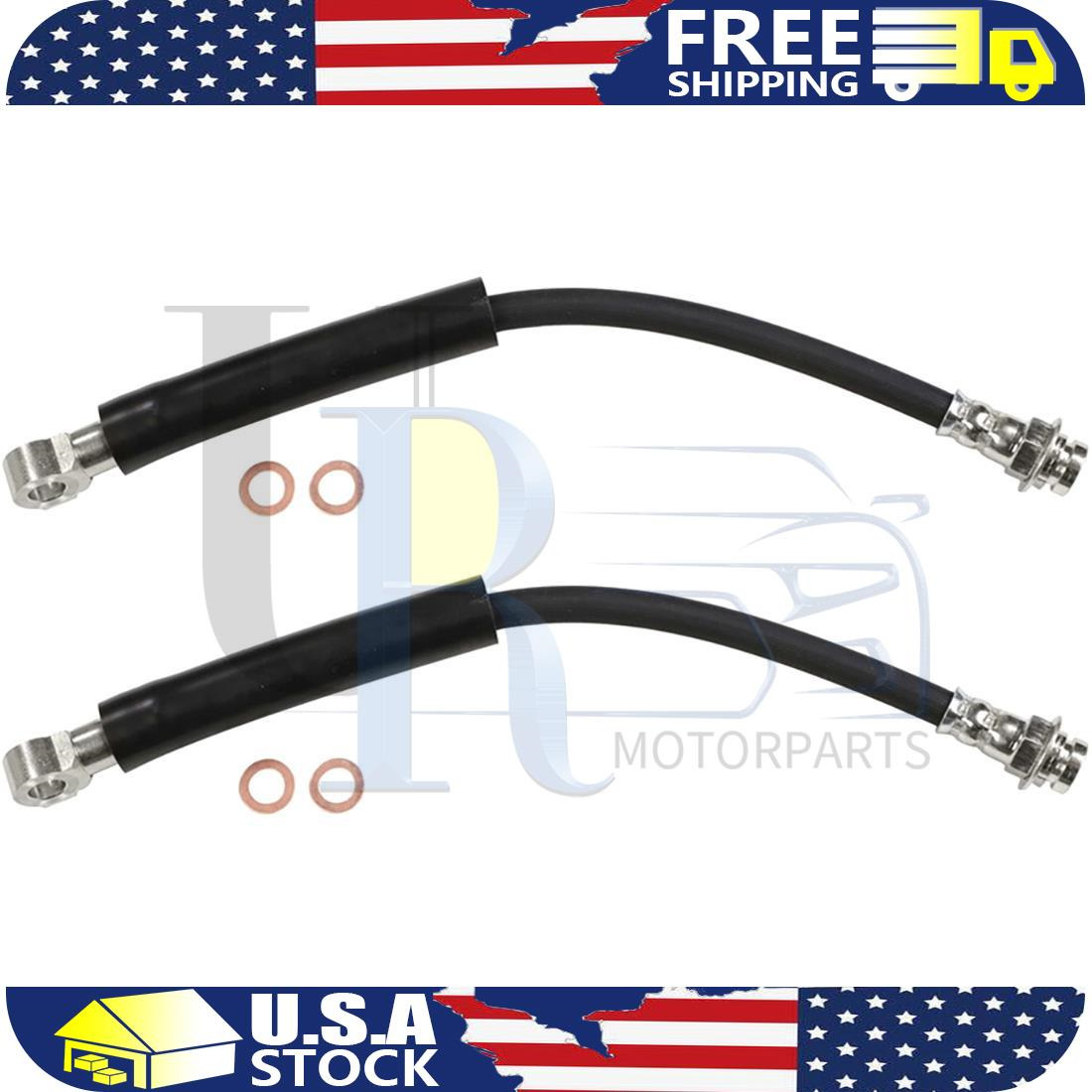 Sunsong 2pcs Front Brake Hydraulic Hose For Oldsmobile Cutlass 1978-1986 1987