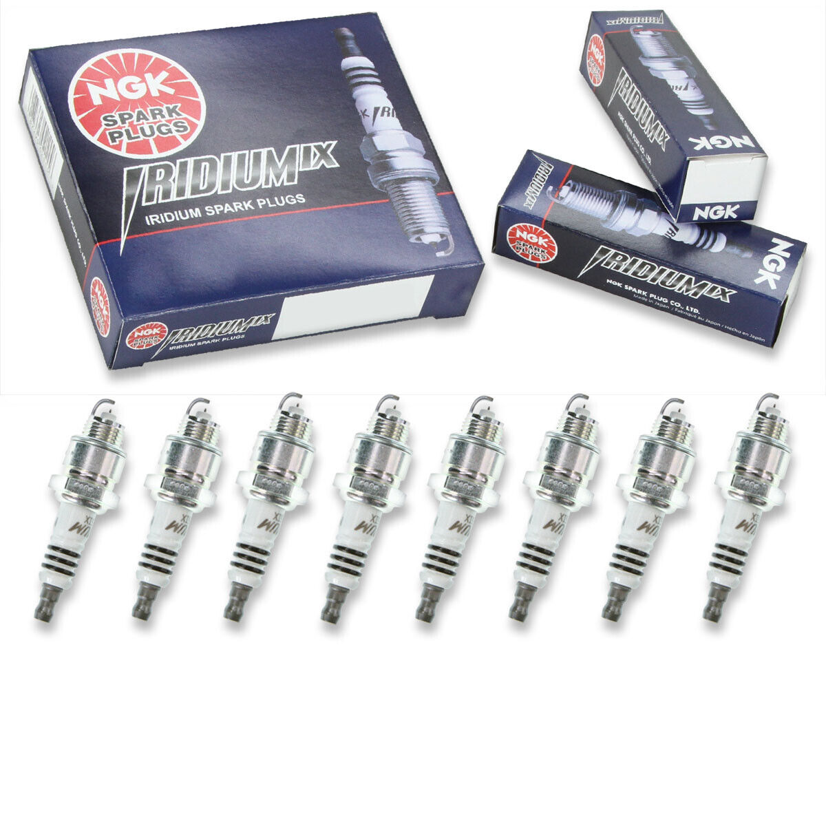 8 pcs NGK Iridium IX Spark Plugs for 1978-1984 Oldsmobile Cutlass Calais ci