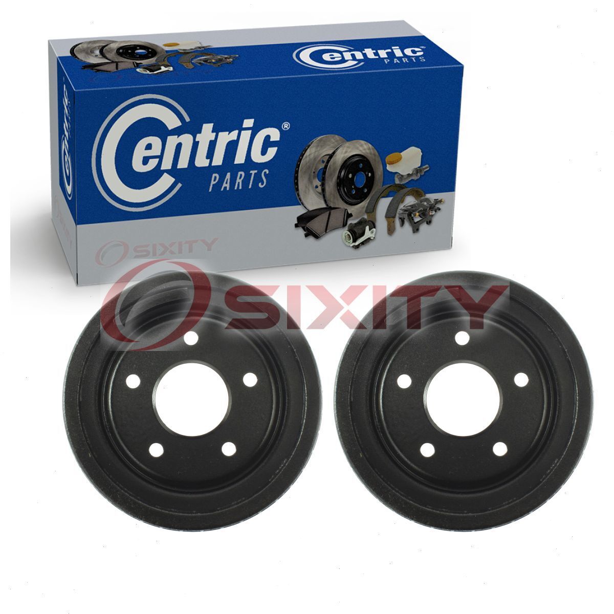 2 pc Centric Rear Brake Drums for 1978-1984 Oldsmobile Cutlass Calais yq