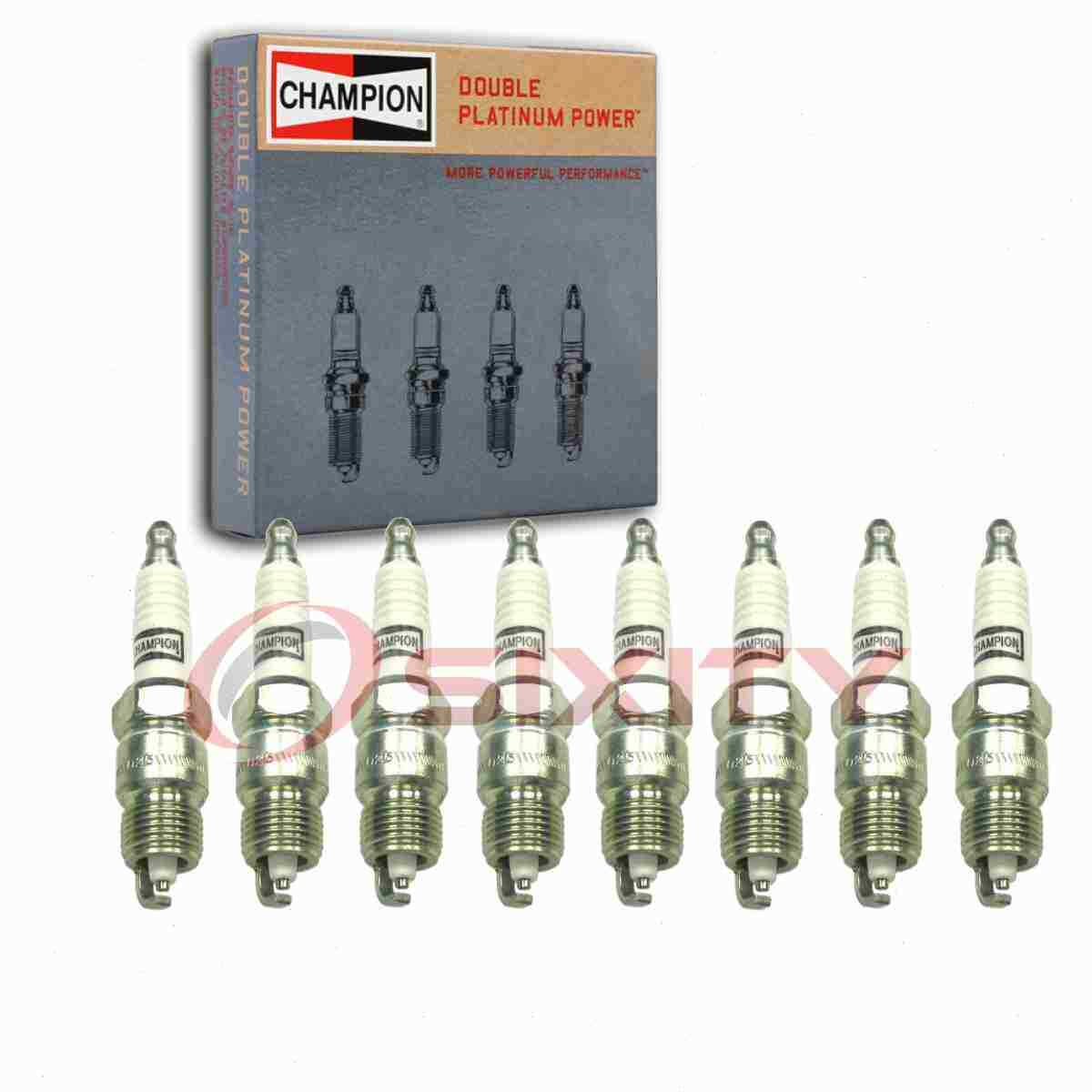 8 pc Champion Double Platinum Spark Plugs for 1978-1980 Oldsmobile Cutlass ed