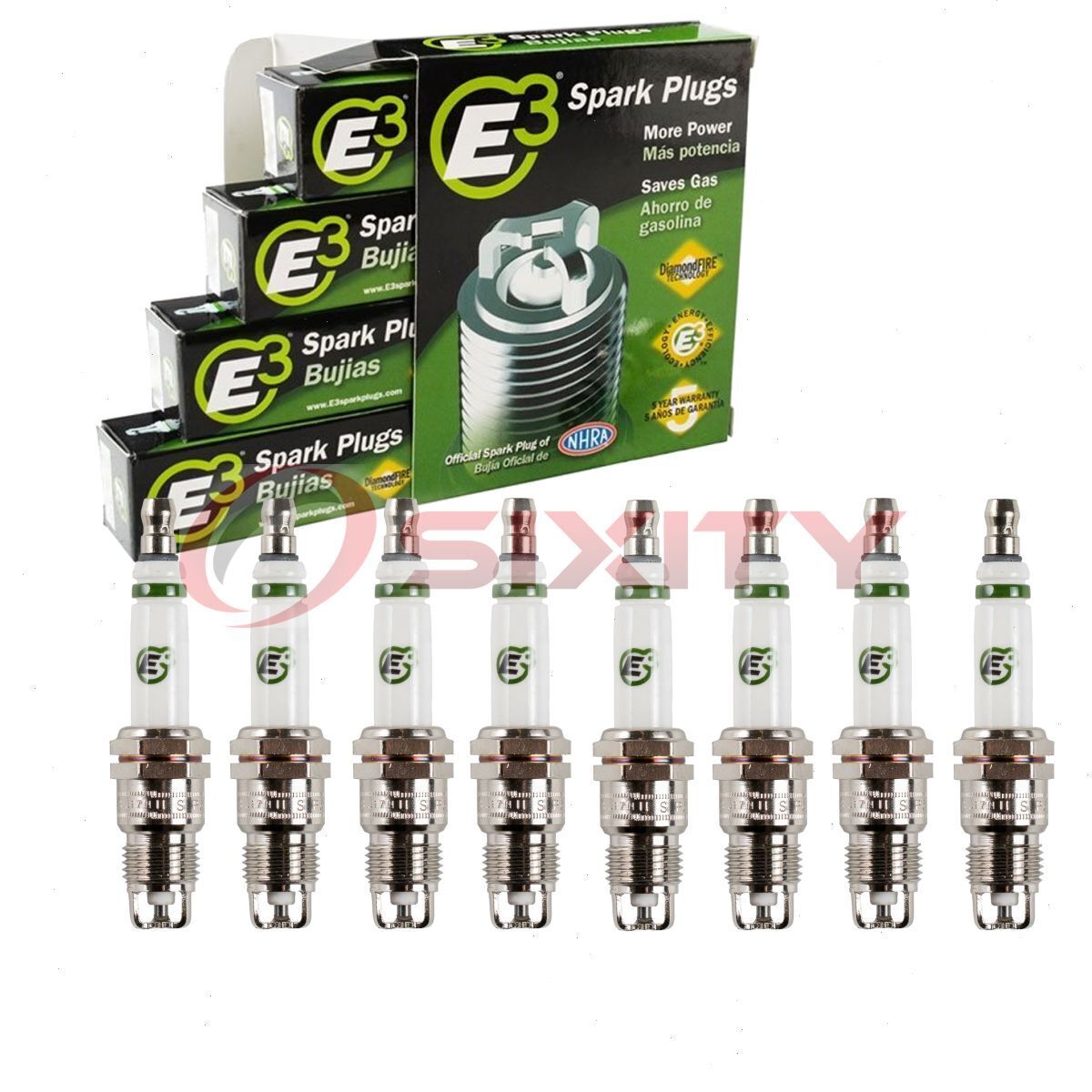 8 pc E3 Spark Plugs for 1978-1981 Oldsmobile Cutlass 4.4L 5.0L 5.7L V8 iy