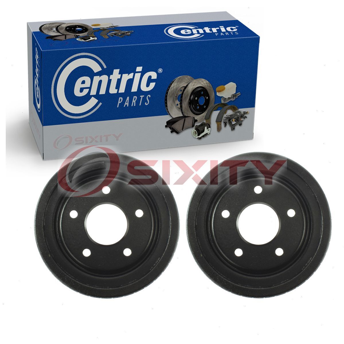 2 pc Centric Rear Brake Drums for 1975-1987 Oldsmobile Cutlass Salon Braking cb