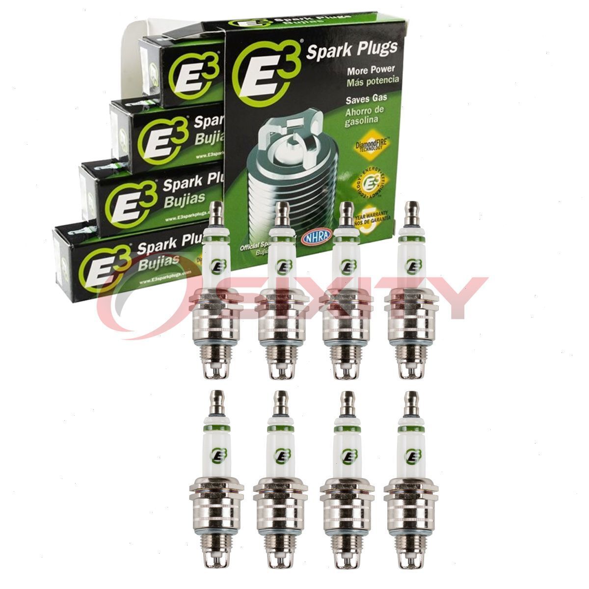 8 pc E3 Spark Plugs for 1978-1984 Oldsmobile Cutlass Calais 4.3L 5.0L 5.7L nw