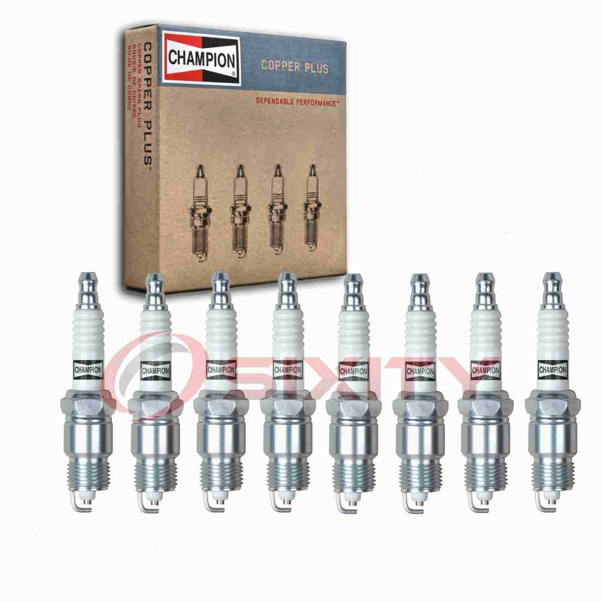 8 pc Champion Copper Plus Spark Plugs for 1978-1980 Oldsmobile Cutlass hu