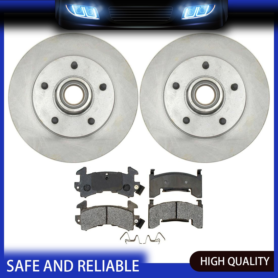 Raybestos Brake Pads and Rotors Front 3x For 1978 Buick Century 3.2L