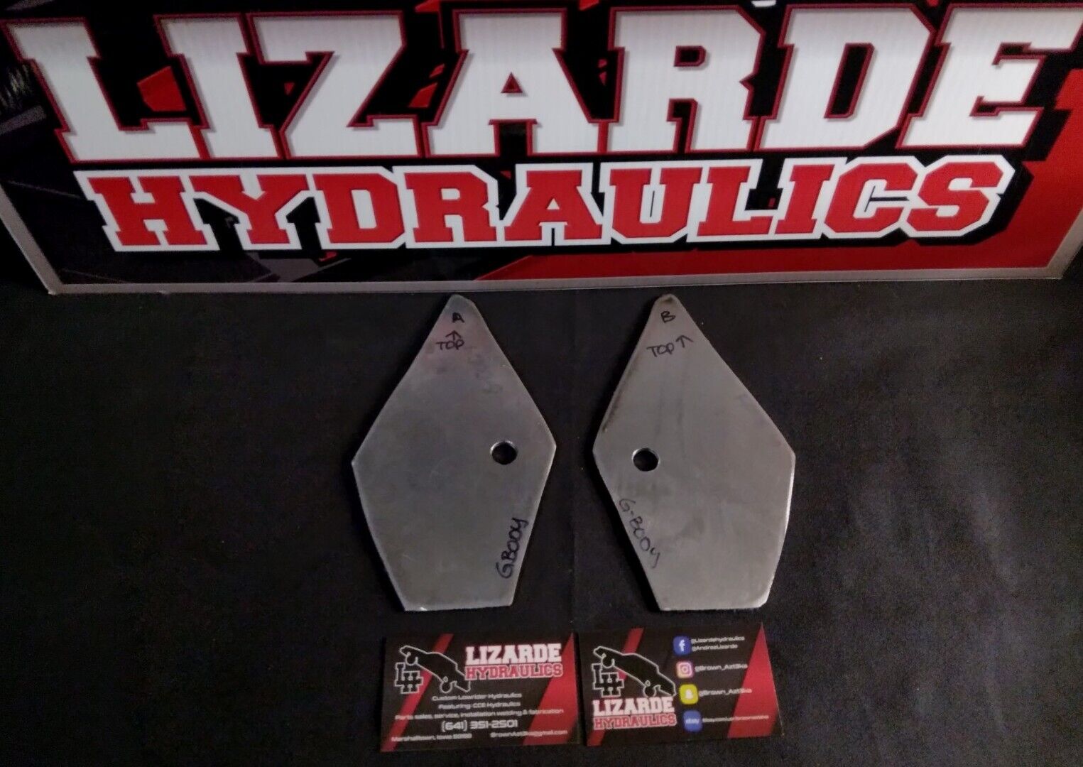 Lowrider Hydraulics, G Body Rear Upper  Trailing Arm mount plates  *(2 Pcs)