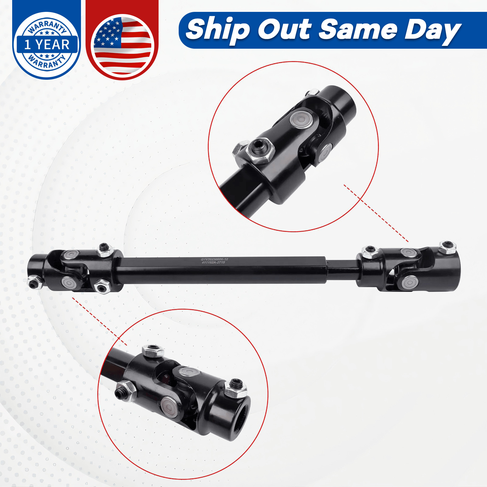 Black Heart Steering Shaft  For 82-93 S10 82-88 G-Body LS Swap 71223022HKR