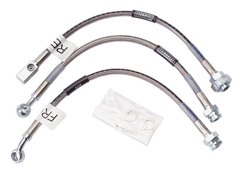 Russell 692100 1979-1988 G-Body Braided Brake Line kit, DOT Street Legal, Disc/D