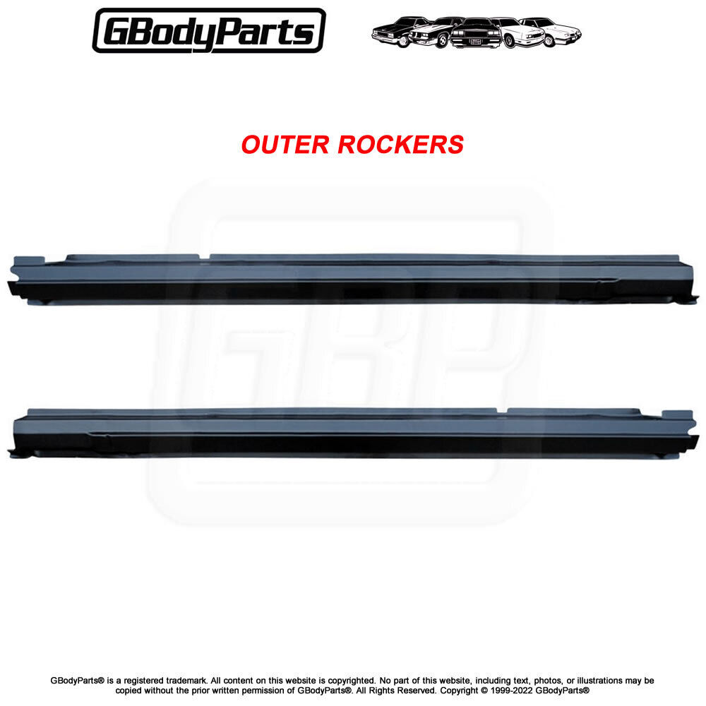 78-88 A/G-Body 2 Door Exterior FULL OUTER ROCKER PANEL – LH & RH Side PAIR