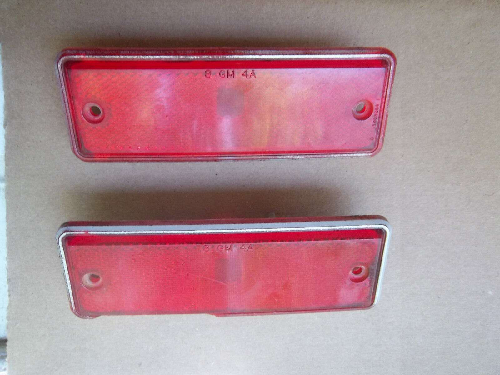 78-87  El Camino Caballero GM Rear Side Marker Lights OEM G body Used Parts