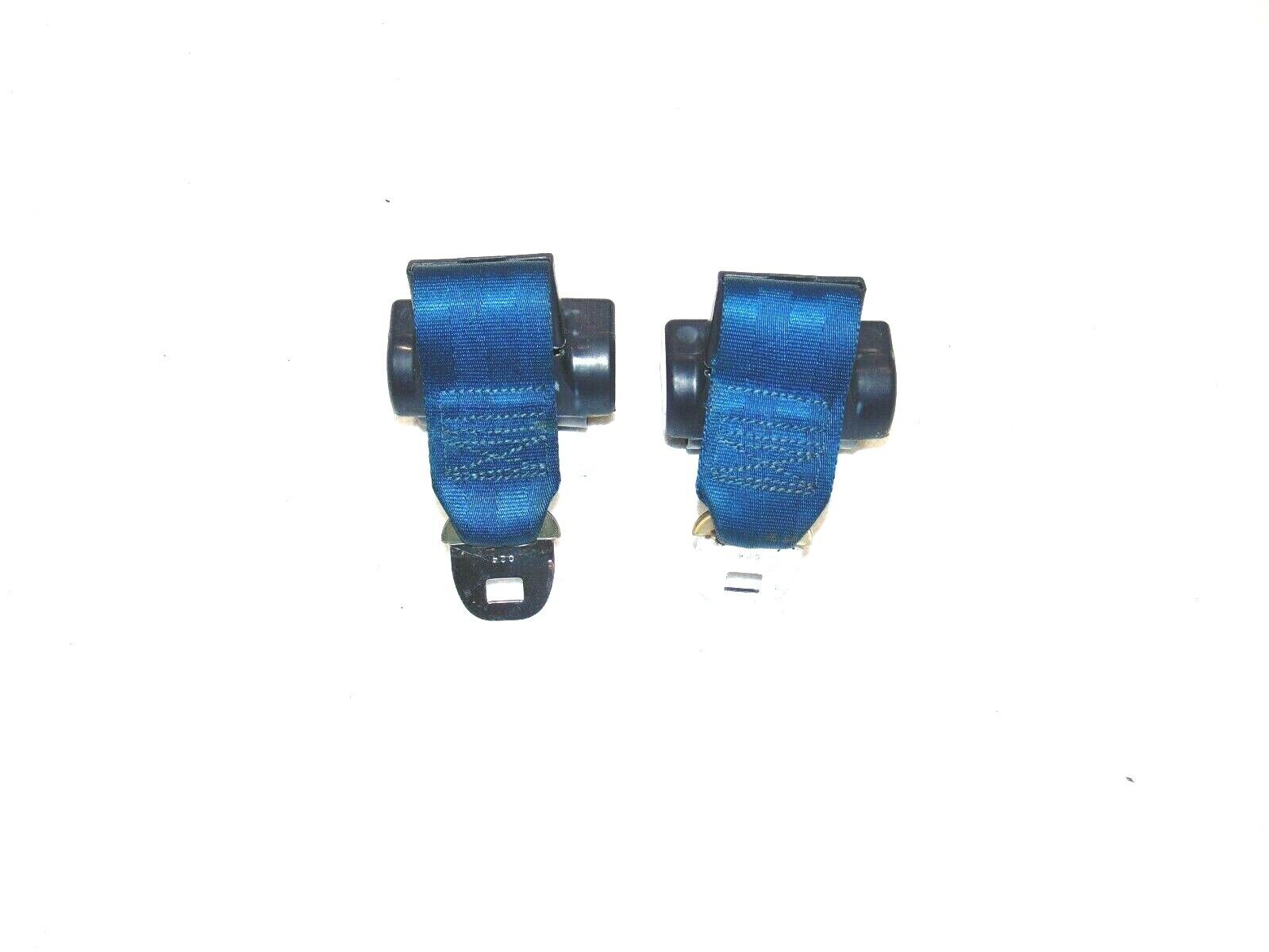 Seat belts outer rear blue deluxe 78-88 Monte Carlo Cutlass Regal G body Malibu