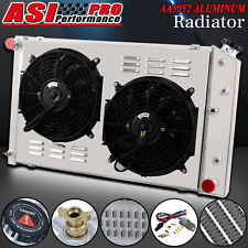 3 Row Radiator+Shroud Fan For 1978-1987 Chevy Monte Carlo SS/Olds Cutlass G-body